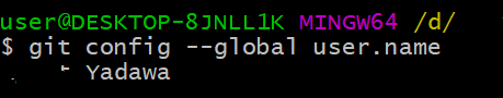 git config --global user.name