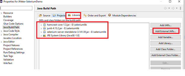 Eclipse Window to Add External Jars (Libraries) in Project