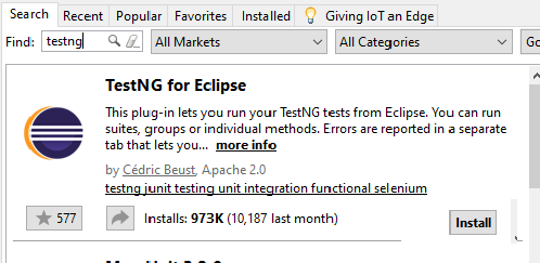 TestNG for Eclipse