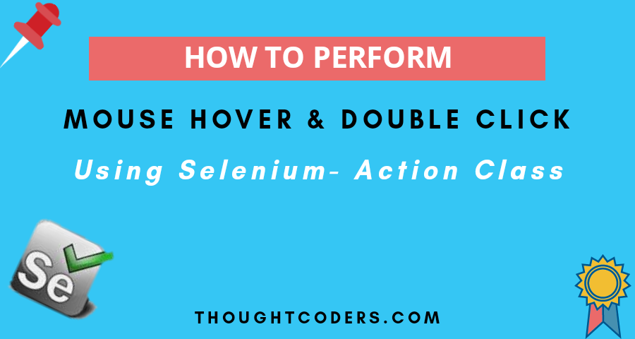 how to perfrom mouse hover& double click
